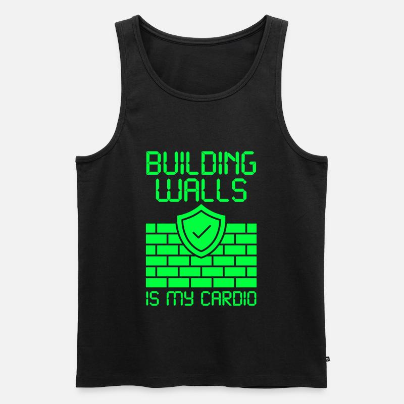 Cyber Security Firewall Computer - Men's Premium Organic Tank Top - black