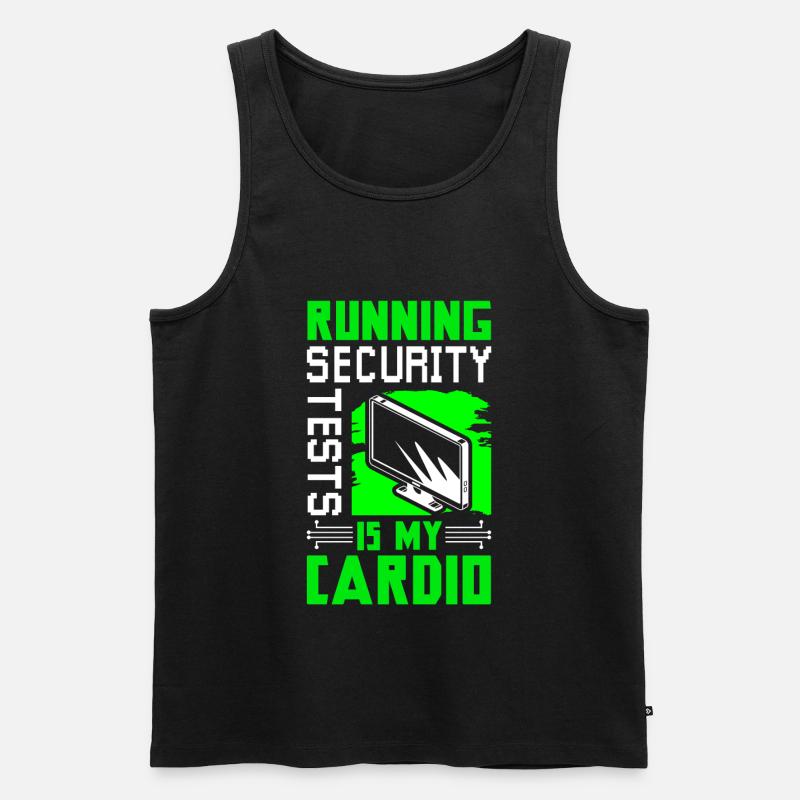 Cyber Security Test - Männer Premium Bio Tank Top - Schwarz