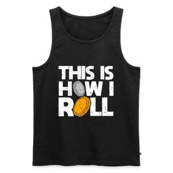Numismatics Coins Collect Coin Collectors - Men's Premium Organic Tank Top - black - Front - Michal (187cm)