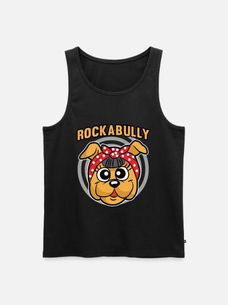 Rockabilly - Men's Premium Organic Tank Top - black