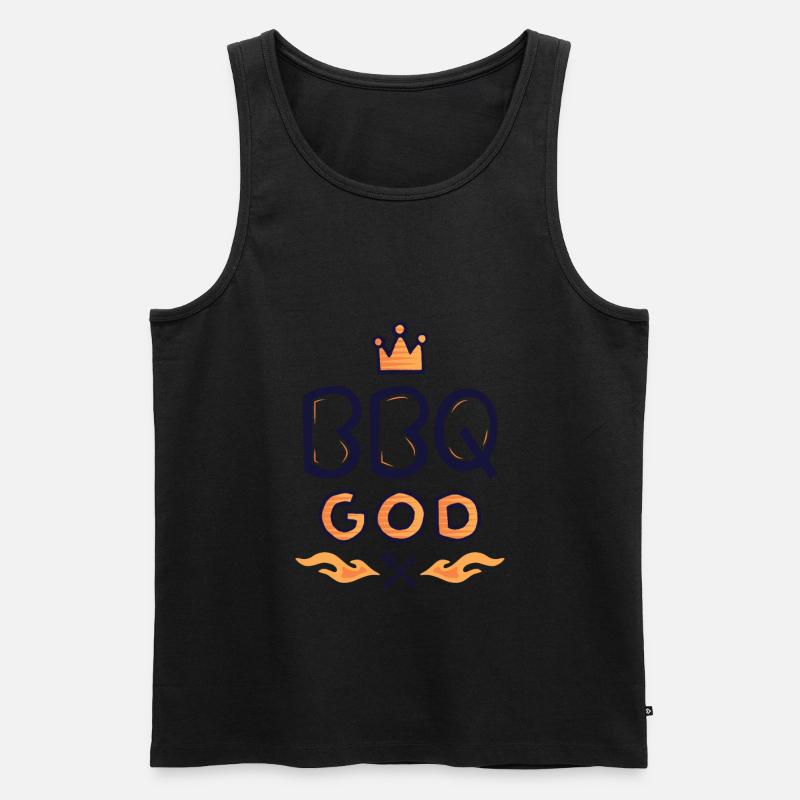 Bbq God - Männer Premium Bio Tank Top - undefined