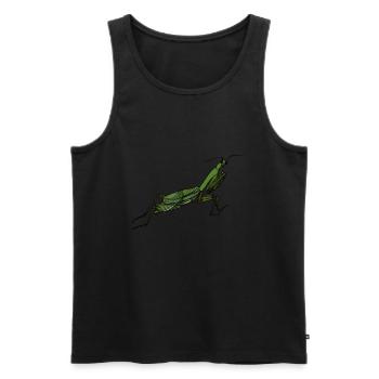 Mantis Insekt Gottesanbeterin Insekten Grafik - Männer Premium Bio Tank Top - Schwarz - Vorne - Michal (187cm)