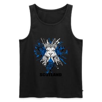 Schottland - Männer Premium Bio Tank Top - Schwarz - Vorne - Michal (187cm)