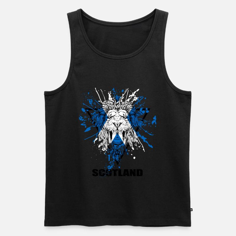 Schottland - Männer Premium Bio Tank Top - Schwarz