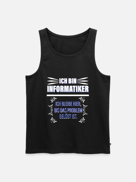 Ich Bin Informatiker - Männer Premium Bio Tank Top - Schwarz
