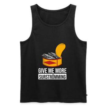 Fan de Surströmming - Débardeur bio Premium Homme - noir - Devant - Michal (187cm)