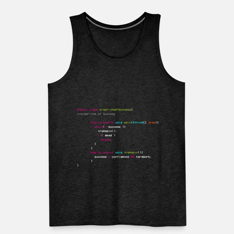 Algorithm Of Success - Coder - Computer Scientist Men's Premium Organic Tank Top