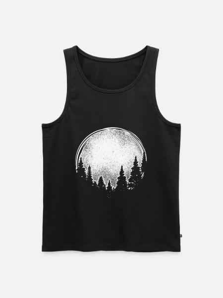 Enso trees circle - Men's Premium Organic Tank Top - black