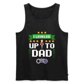 Papa Grossesse Gamer Cadeaux Drôle Volonté - Débardeur bio Premium Homme - noir - Devant - AI Model Male 178 light (178cm)