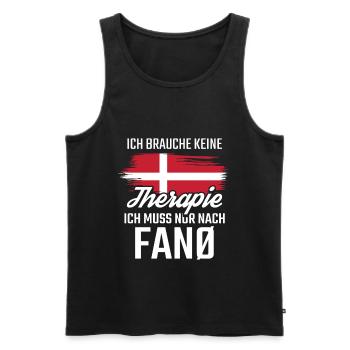 Fanö Nordseeinsel Dänemark - Männer Premium Bio Tank Top - Schwarz - Vorne - Michal (187cm)