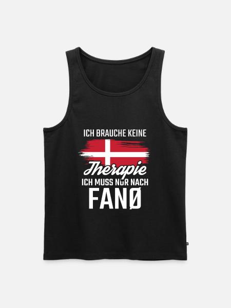 Fanö Nordseeinsel Dänemark - Männer Premium Bio Tank Top - Schwarz