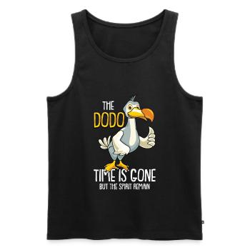 Dodo Mauritius Dronte - Men's Premium Organic Tank Top - black - Front - AI Model Male 178 light (178cm)