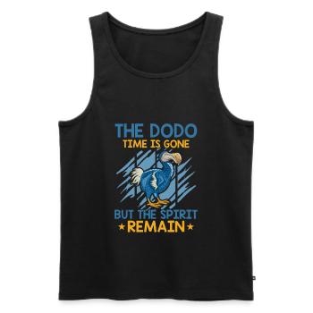 Dodo Mauritius Dronte - Men's Premium Organic Tank Top - black - Front - AI Model Male 178 light (178cm)