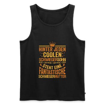 Bester Schwiegersohn - Männer Premium Bio Tank Top - Schwarz - Vorne - Michal (187cm)