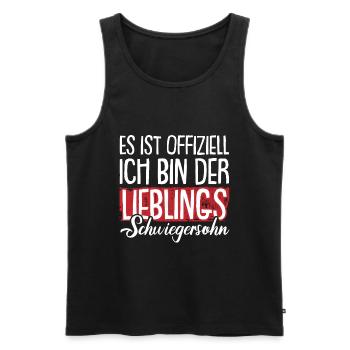Der Lieblings Schwiegersohn - Männer Premium Bio Tank Top - Schwarz - Vorne - Michal (187cm)