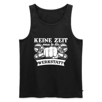 Keine Zeit muss in die Werkstatt Schrauber - Männer Premium Bio Tank Top - Schwarz - Vorne - Michal (187cm)