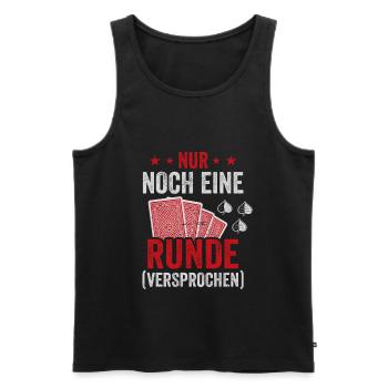 Schafkopf noch eine Runde Kartenspiel Schafkopfen - Männer Premium Bio Tank Top - Schwarz - Vorne - Michal (187cm)