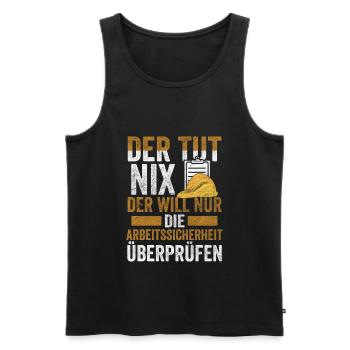 Arbeitssicherheit Fachkraft der tut nix Sifa - Männer Premium Bio Tank Top - Schwarz - Vorne - Michal (187cm)