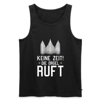 Die Orgel ruft Orgelspieler Pfeifenorgel Organist - Männer Premium Bio Tank Top - Schwarz - Vorne - Michal (187cm)