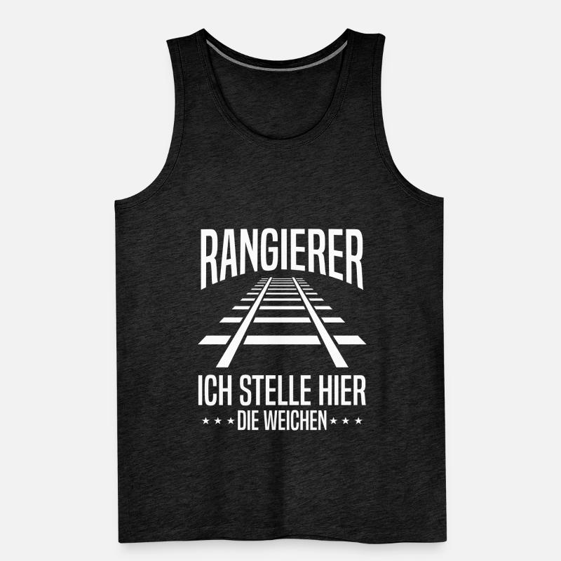 Rangierer Weichen Spruch Zug Beruf Männer Premium Bio Tank Top