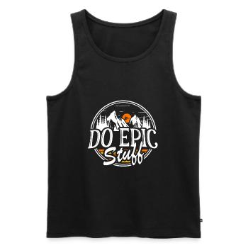 Do Epic Stuff Surfer Surfing Shaka Windsurfer Surf - Männer Premium Bio Tank Top - Schwarz - Vorne - AI Model Male 178 light (178cm)