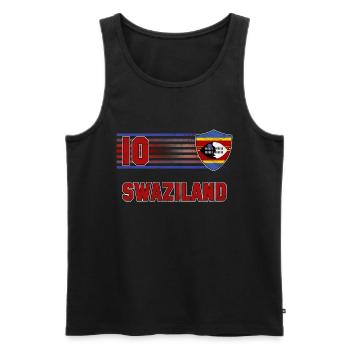 Équipe du Swaziland de football - Débardeur bio Premium Homme - noir - Devant - Michal (187cm)