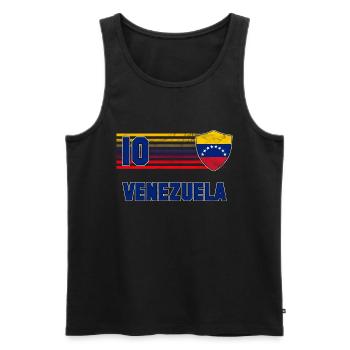 Équipe du Venezuela de football - Débardeur bio Premium Homme - noir - Devant - Michal (187cm)