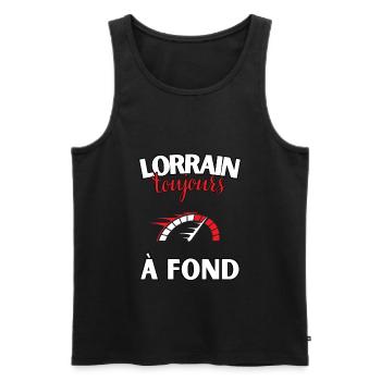 Cadeau Lorrain - toujours à fond - Débardeur bio Premium Homme - noir - Devant - Michal (187cm)