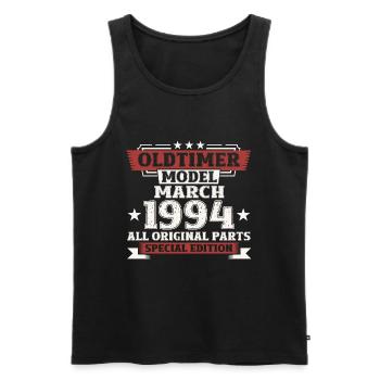 30th Birthday Classic Car March Vintage 1994 - Men's Premium Organic Tank Top - black - Front - Michal (187cm)