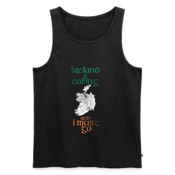 Irland - Männer Premium Bio Tank Top - Schwarz - Vorne - Michal (187cm)