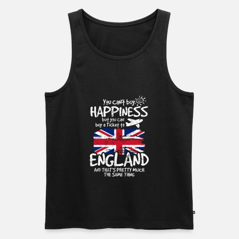 England - Männer Premium Bio Tank Top - Schwarz