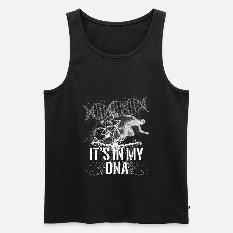 Triathlon - Männer Premium Bio Tank Top - Schwarz