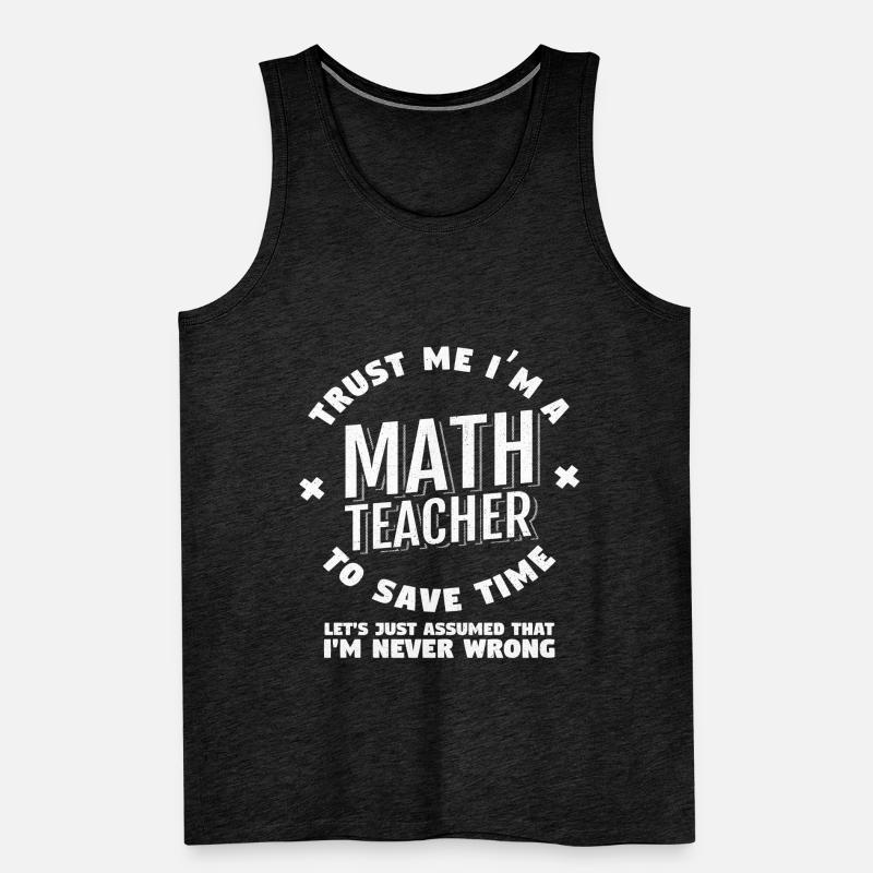 Math school study gift math study Men's Premium Organic Tank Top