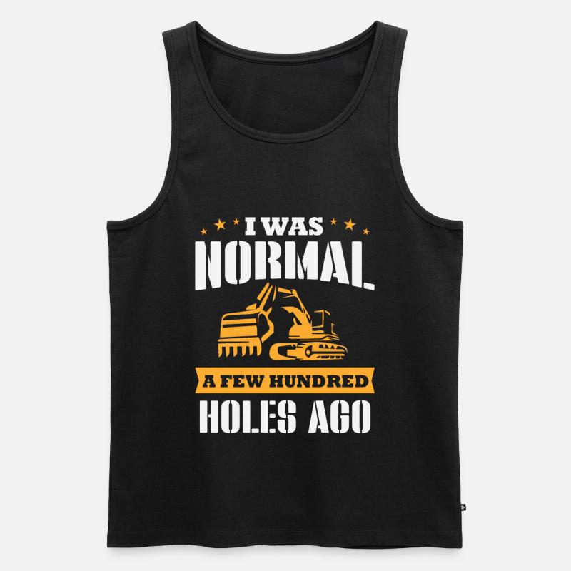 Bagger - Männer Premium Bio Tank Top - Schwarz