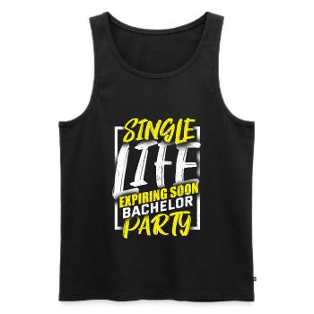Bachelor Party Marriage Bachelorette Party - Men's Premium Organic Tank Top - black - Front - Michal (187cm)