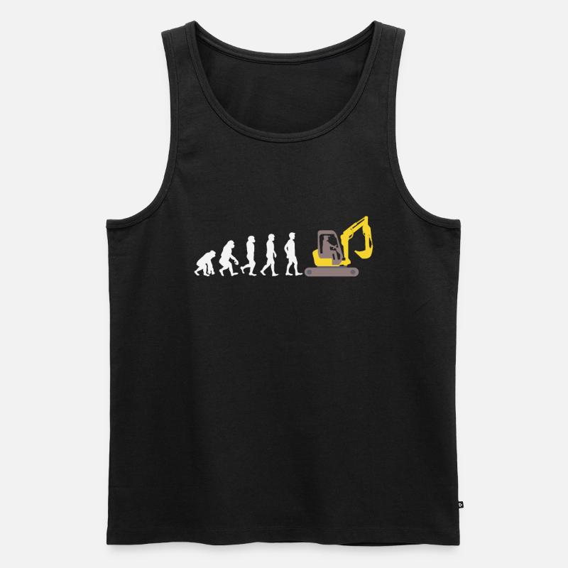 Bagger - Männer Premium Bio Tank Top - Schwarz