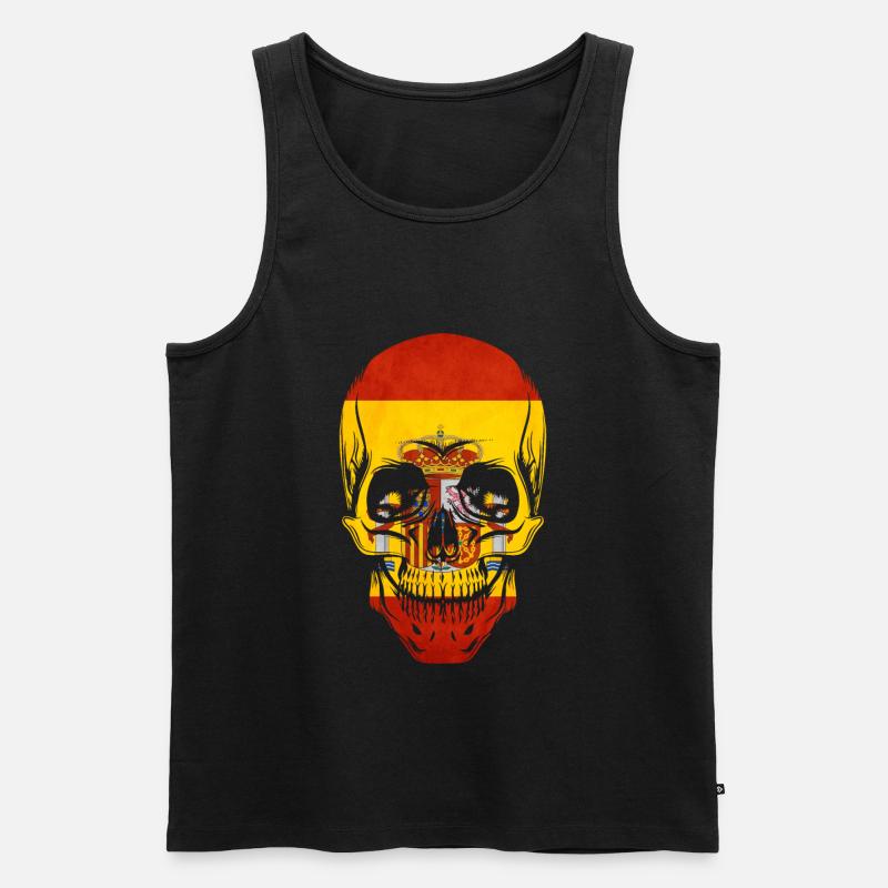Spanien - Männer Premium Bio Tank Top - Schwarz