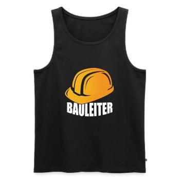 Bauarbeiter - Männer Premium Bio Tank Top - Schwarz - Vorne - AI Model Male 178 light (178cm)