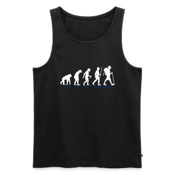 Pfadfinder - Männer Premium Bio Tank Top - Schwarz - Vorne - Michal (187cm)
