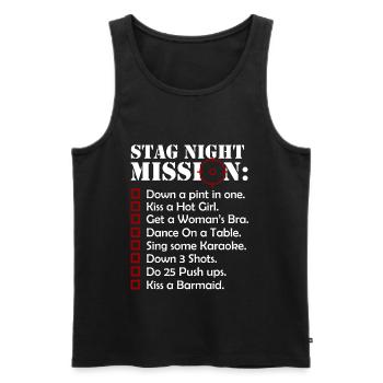 Bachelor Party Marriage Bachelorette Party - Men's Premium Organic Tank Top - black - Front - Michal (187cm)