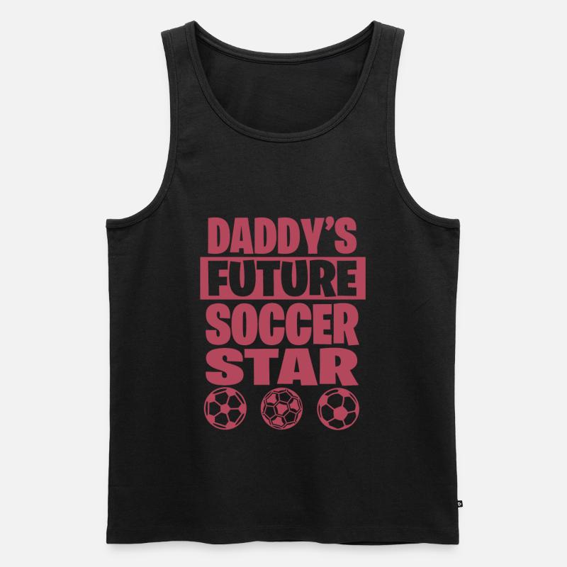 Fußball - Männer Premium Bio Tank Top - Schwarz