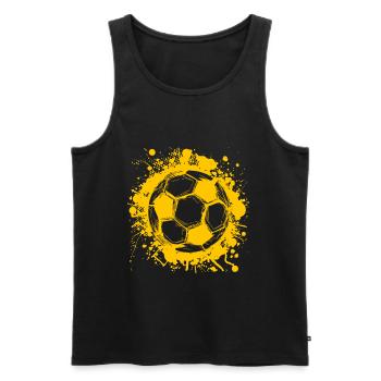 Fußball Fußball spielen Geschenk Fußballer - Männer Premium Bio Tank Top - Schwarz - Vorne - Michal (187cm)