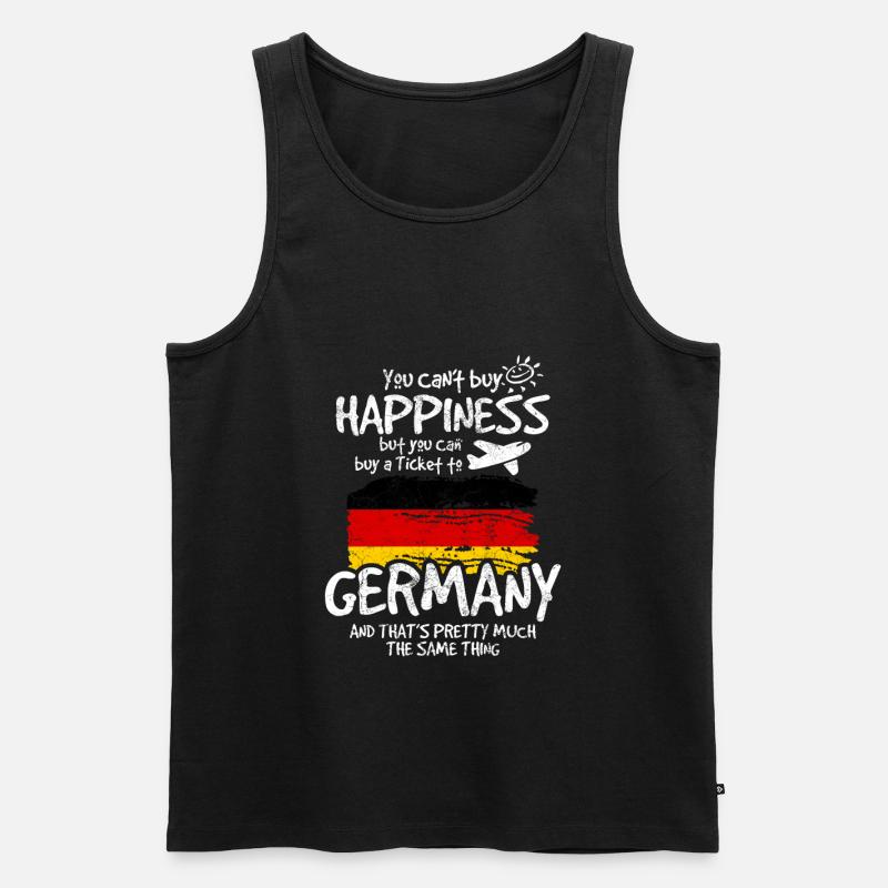 Deutschland - Männer Premium Bio Tank Top - Schwarz