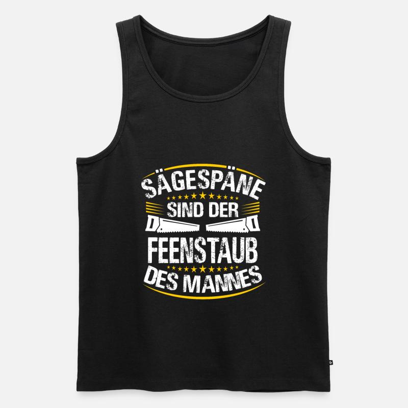 Zimmermann - Männer Premium Bio Tank Top - Schwarz