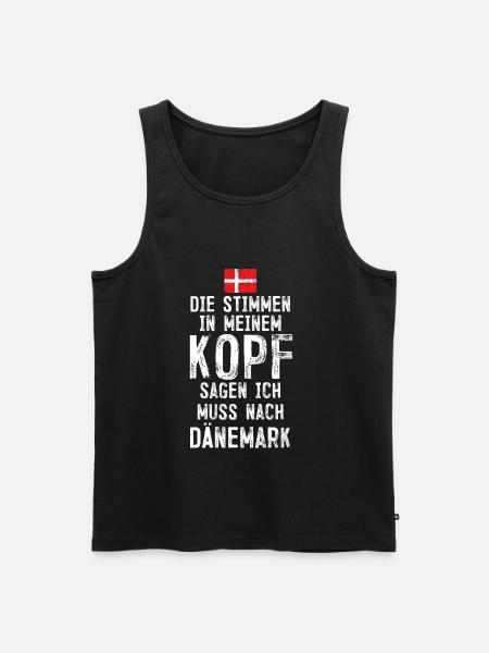 Denmark - Men's Premium Organic Tank Top - black