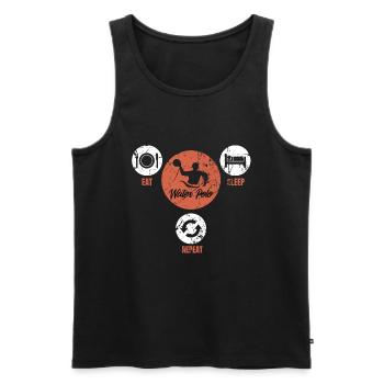 Water polo - Men's Premium Organic Tank Top - black - Front - Michal (187cm)