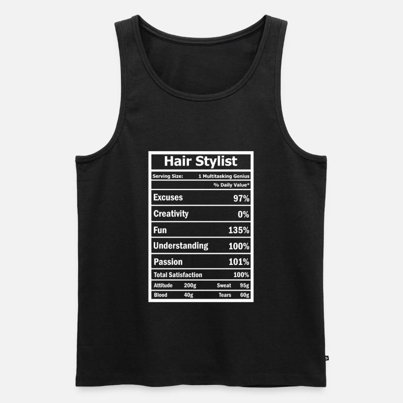 Friseur - Männer Premium Bio Tank Top - Schwarz