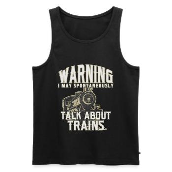 Zug Züge Modeleisenbahn Eisenbahn Geschenk - Männer Premium Bio Tank Top - Schwarz - Vorne - AI Model Male 178 light (178cm)