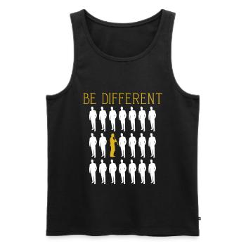 Clarinet - Men's Premium Organic Tank Top - black - Front - AI Model Male 178 light (178cm)