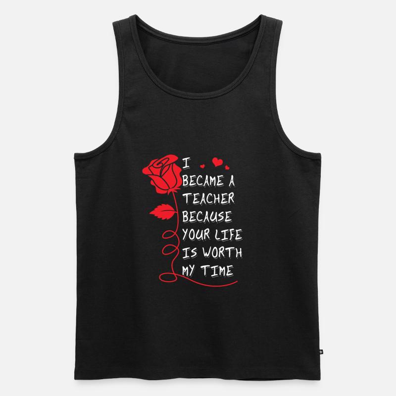 Lehrer - Männer Premium Bio Tank Top - Schwarz
